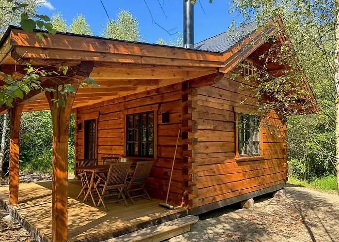 Authentic Log Cabin In Forest Near Ejstrupholm képek