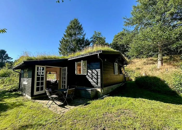 Traehytte Pa 1,9 Hektar Fredet Natur Ved Rebild Stovring 사진